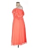 ASOS 100% Polyester Orange Cocktail Dress Size 14 - photo 5
