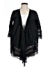 BCBGMAXAZRIA 100% Cotton Black Kimono Size L - photo 1