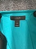 J.Crew 100% Polyester Teal Short Sleeve Blouse Size 2 - photo 7