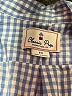 Classic Prep 100% Cotton Checkered-gingham Blue Long Sleeve Button-Down Shirt Size 10 - photo 3