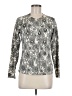 Rafael 100% Silk Silver Silk Cardigan Size M - photo 1