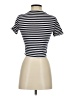 Zara Stripes Ivory Short Sleeve Turtleneck Size S - photo 2