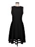Calvin Klein Solid Black Cocktail Dress Size 8 - photo 1