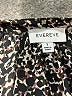Evereve 100% Polyester Animal Print Black Long Sleeve Blouse Size S - photo 7