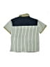 Unbranded Color Block Green Short Sleeve Button-Down Shirt Size 8 - photo 2