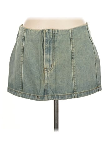 PrettyLittleThing Denim Skirt (view 1)