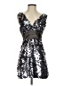 Forever 21 Metallic Silver Cocktail Dress Size S - photo 1
