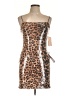 City Studio Animal Print Brown Cocktail Dress Size L - photo 1