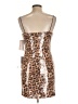 City Studio Animal Print Brown Cocktail Dress Size L - photo 2