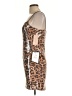 City Studio Animal Print Brown Cocktail Dress Size L - photo 5