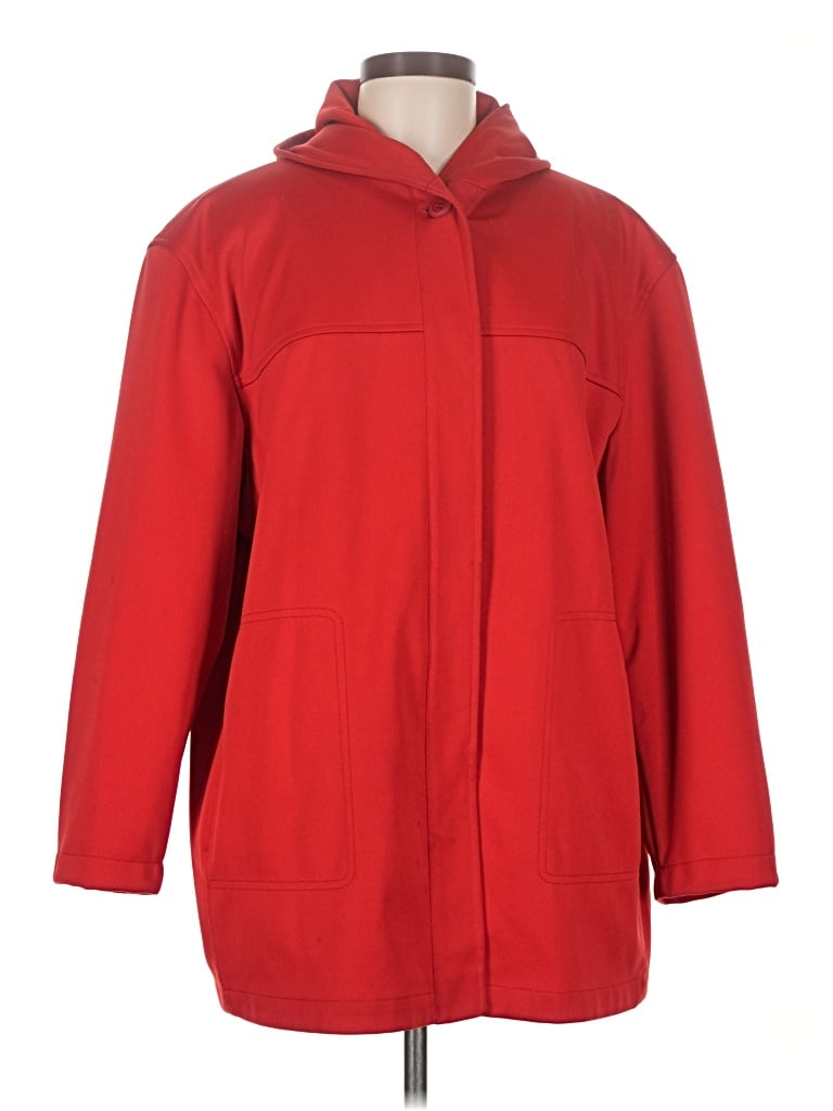 Pre-owned Gallery Raincoat In Red