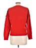 J.Crew 100% Wool Graphic Red Cardigan Size L - photo 2