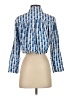Alexis 100% Cotton Blue 3/4 Sleeve Button-Down Shirt Size S - photo 2