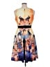 City Chic Print Orange Cocktail Dress Size 16 Plus (S) - photo 2