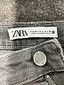 Zara Houndstooth Gray Jeans Size 6 - photo 7