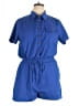 Shein 100% Polyester Blue Romper Size 14 - photo 1