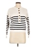 Assorted Brands Stripes Ivory Pullover Sweater Size M - photo 1