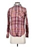 Mudd Plaid Burgundy Pink Long Sleeve Blouse Size S - photo 1