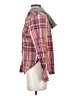 Mudd Plaid Burgundy Pink Long Sleeve Blouse Size S - photo 5