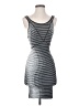 BCBGeneration Stripes Silver Cocktail Dress Size XS - photo 1
