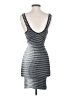 BCBGeneration Stripes Silver Cocktail Dress Size XS - photo 2