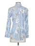Express Print Blue Long Sleeve Blouse Size S (petite) - photo 2