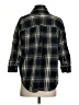 Madewell Plaid Black 3/4 Sleeve Button-Down Shirt Size S - photo 2