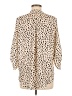 Lush Animal Print Tan 3/4 Sleeve Blouse Size M - photo 2