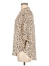 Lush Animal Print Tan 3/4 Sleeve Blouse Size M - photo 5