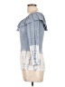 Mono b 100% Rayon Blue Long Sleeve Top Size L - photo 5
