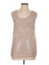 Design History Tan Sleeveless Blouse Size L - photo 1