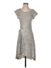 Max Studio Solid Gray Casual Dress Size S - photo 1