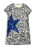 Johnnie b 100% Polyamide Stars Silver Dress Size 16 - photo 1