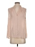 DKNY 100% Polyester Pink Tan Sleeveless Blouse Size Lg - XL - photo 1