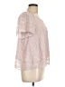Mi ami 100% Polyester Pink Short Sleeve Blouse Size L - photo 4