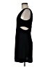Zara 100% Polyester Solid Black Cocktail Dress Size M - photo 5