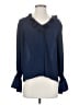 CeCe 100% Polyester Blue Long Sleeve Blouse Size S - photo 1