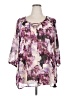 Lane Bryant 100% Polyester Purple 3/4 Sleeve Blouse Size 22 - 24 Plus - photo 1