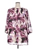 Lane Bryant 100% Polyester Purple 3/4 Sleeve Blouse Size 22 - 24 Plus - photo 2