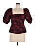 Ganni Burgundy 3/4 Sleeve Blouse Size 37 waist - photo 1