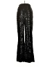 Assorted Brands 100% Polyester Metallic Black Casual Pants Size S - photo 1