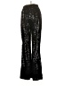 Assorted Brands 100% Polyester Metallic Black Casual Pants Size S - photo 2