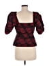 Ganni Burgundy 3/4 Sleeve Blouse Size 37 waist - photo 2