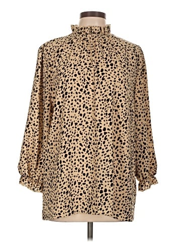 Angashion Long Sleeve Blouse (view 1)