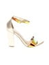 Bamboo Color Block Yellow Gold Sandals Size 6 - photo 1