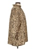 Angashion Animal Print Gold Long Sleeve Blouse Size L - photo 4