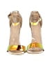 Bamboo Color Block Yellow Gold Sandals Size 6 - photo 2
