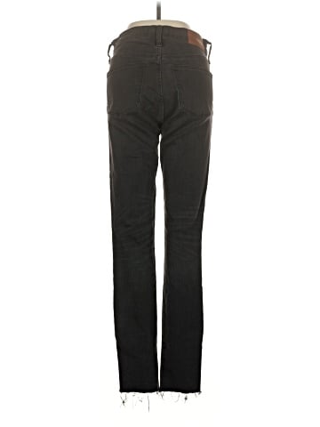 Madewell Tall 9" Mid-Rise Skinny Jeans in Black Sea (view 2)
