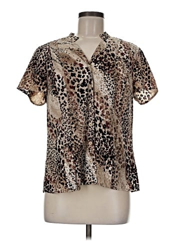 Dana Buchman Short Sleeve Blouse (view 1)