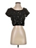 Express Black Short Sleeve Top Size S - photo 1